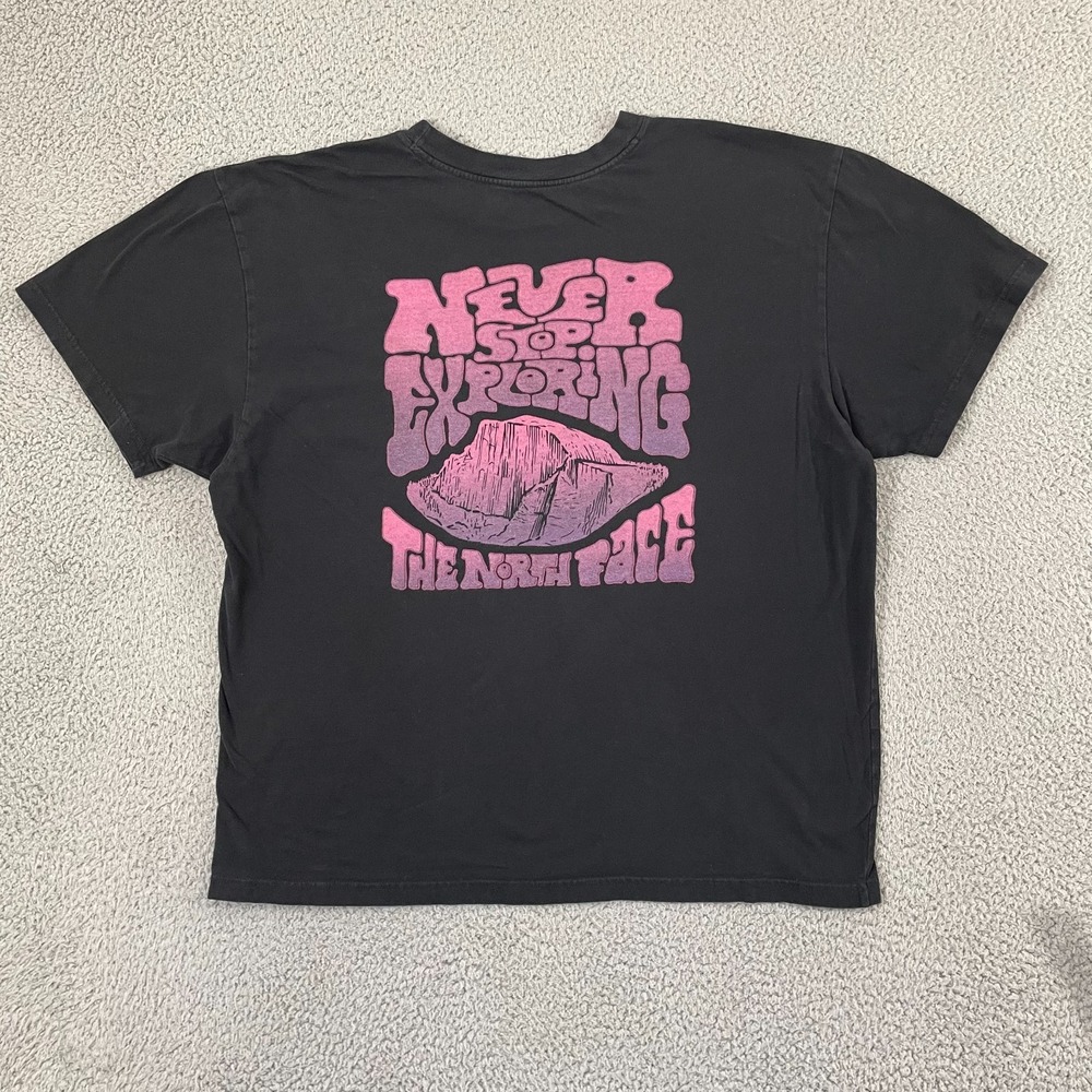 The North Face Haze Shirt Men L Black Short Sleeve Gorpcore Outdoor Tee